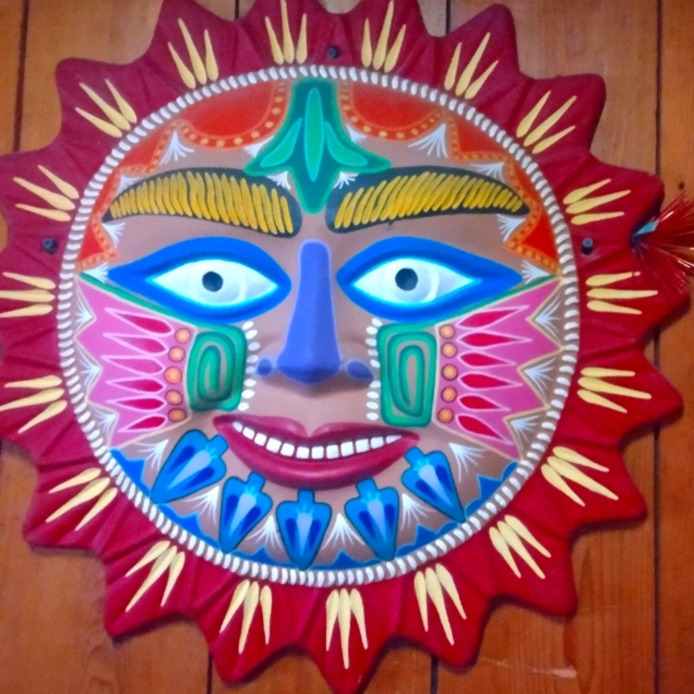Hand painted, One of a kind, and Huge Sun.